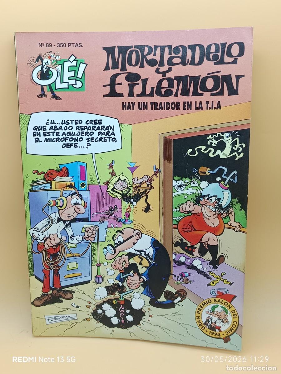 C&oacute;mics: MORTADELO Y FILEMON,OLE- EDICIONES B- N.89