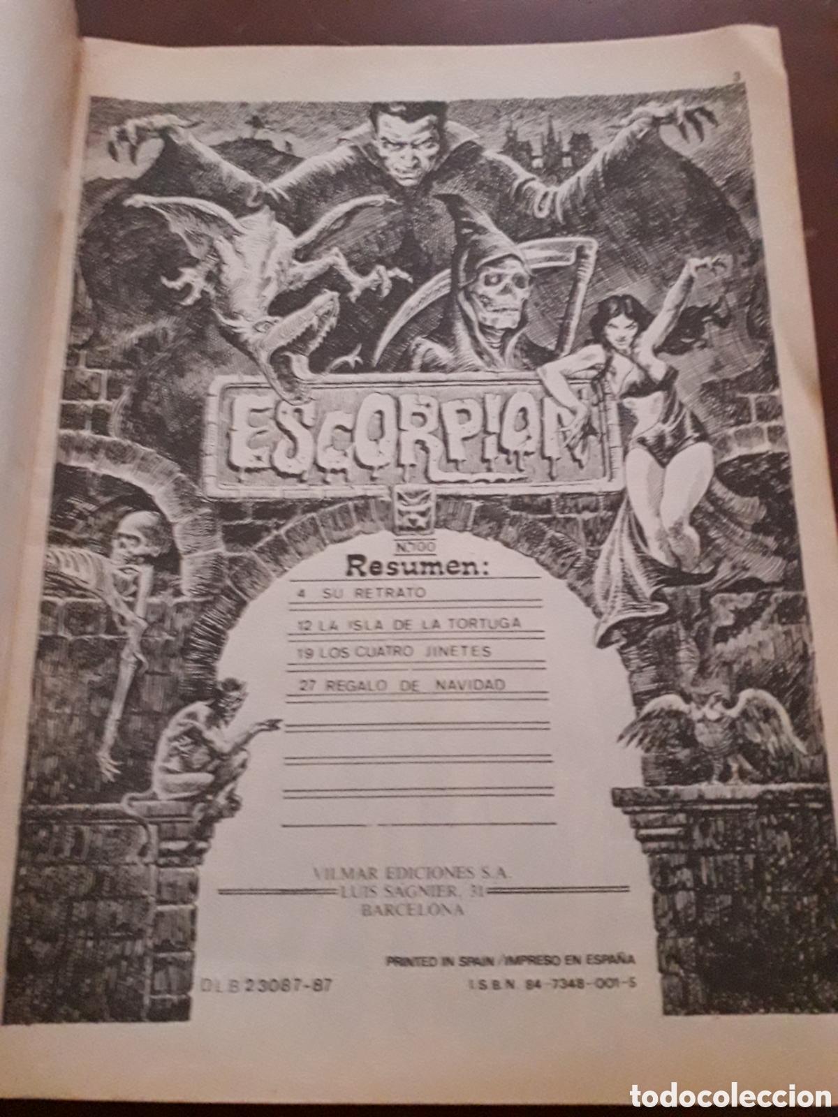C&oacute;mics: ESCORPI&Oacute;N num 100. EDITORIAL VILMAR. MUY BUEN ESTADO - Foto 2