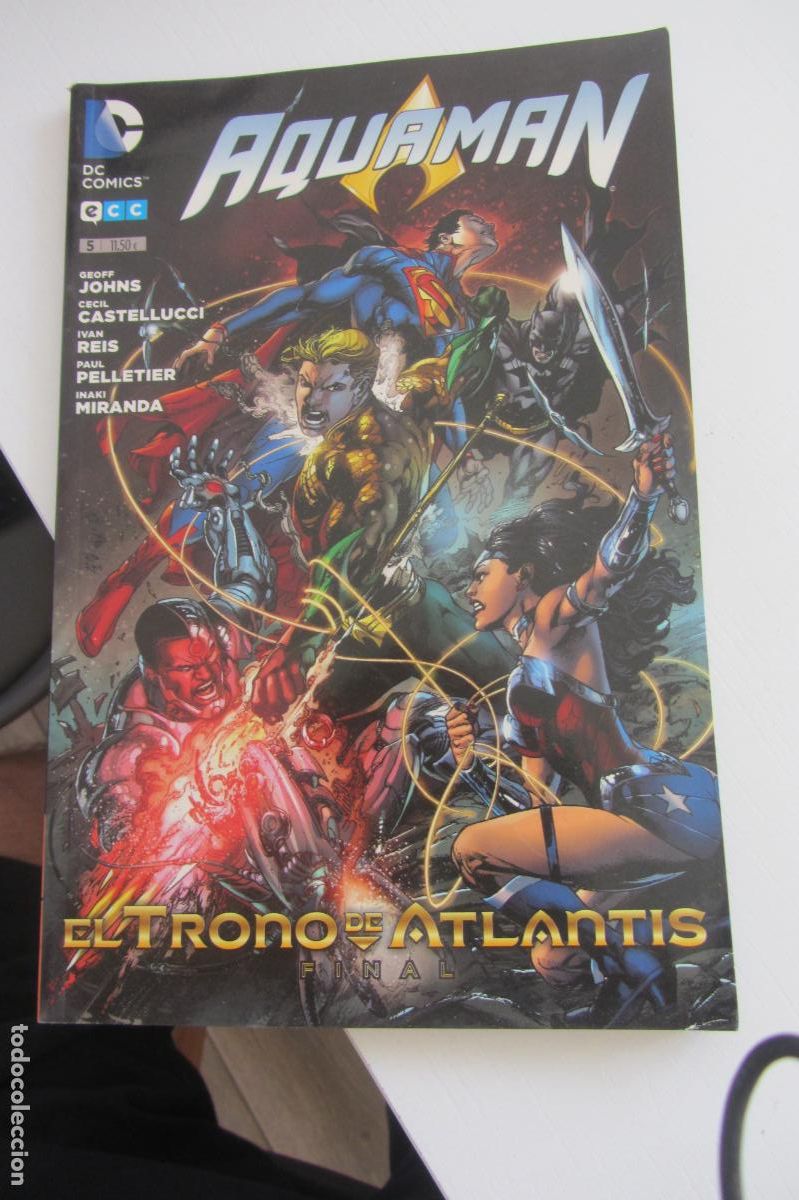 C&oacute;mics: AQUAMAN n&ordm; 5. EL TRONO DE ATLANTIS, FINAL. ECC arx92