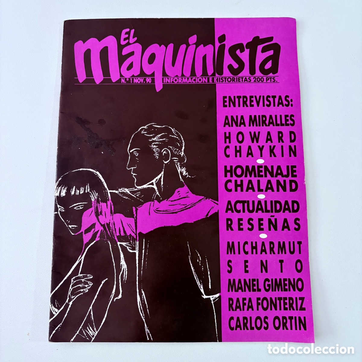 C&oacute;mics: Revista el maquinista n&ordm; 1 de 1990 informaci&oacute;n e historietas