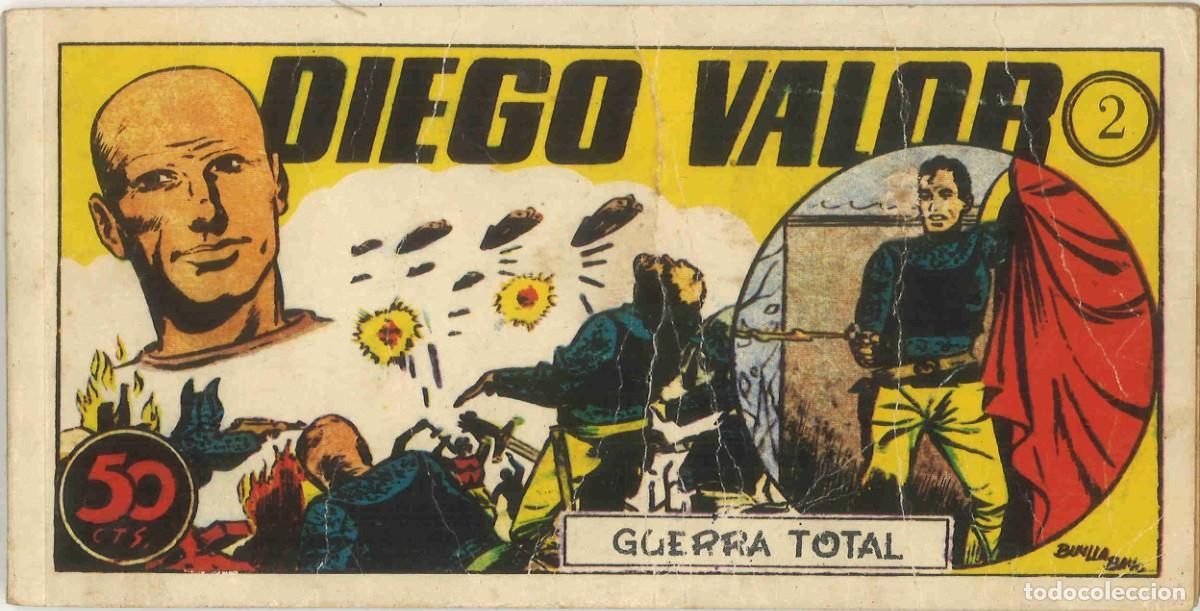 C&oacute;mics: Diego Valor. 2. Guerra Total. Ibercomic-man. 1986