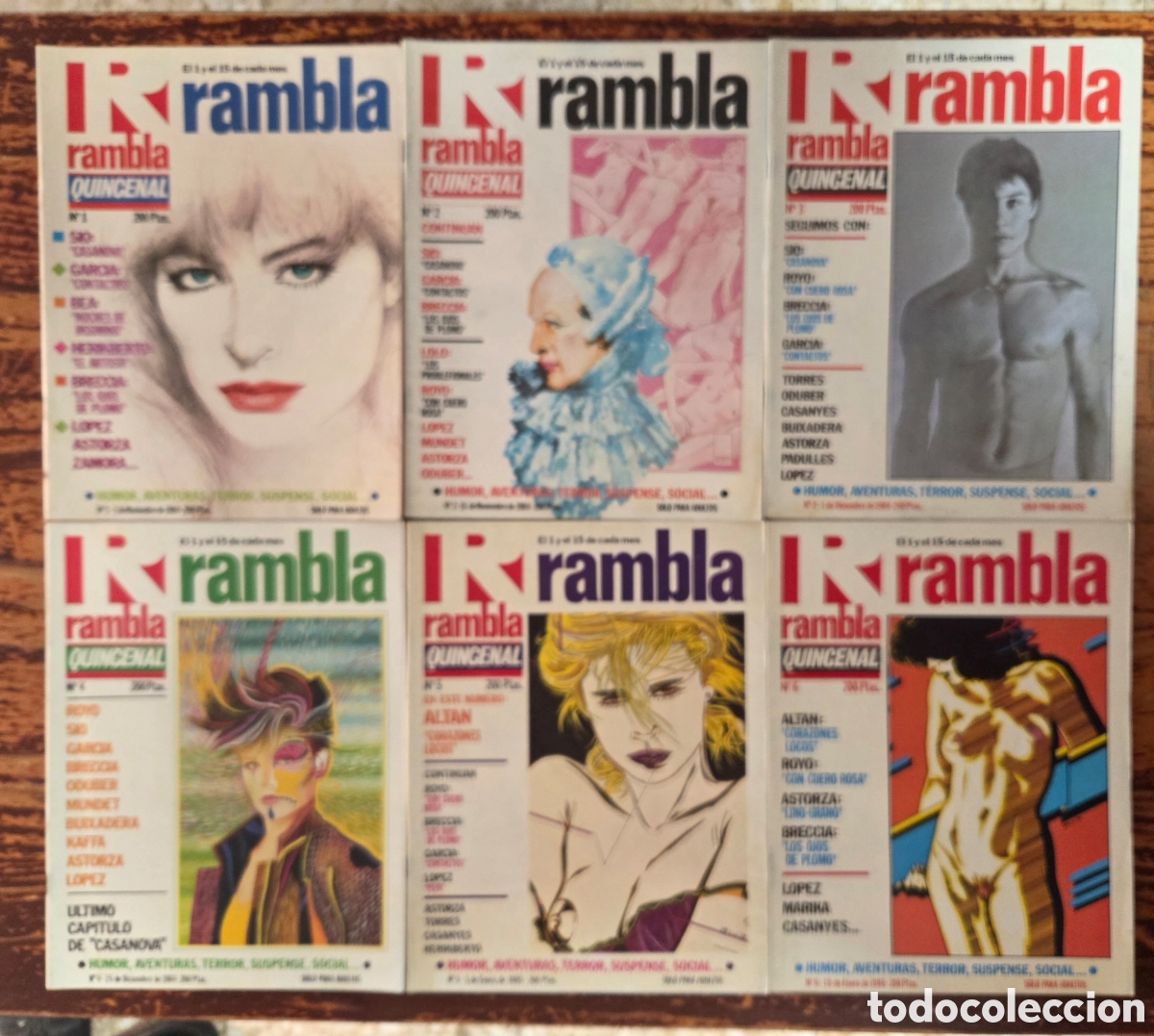 C&oacute;mics: ​Pack 6 Primeros N&uacute;meros Revista RAMBLA Quincenal