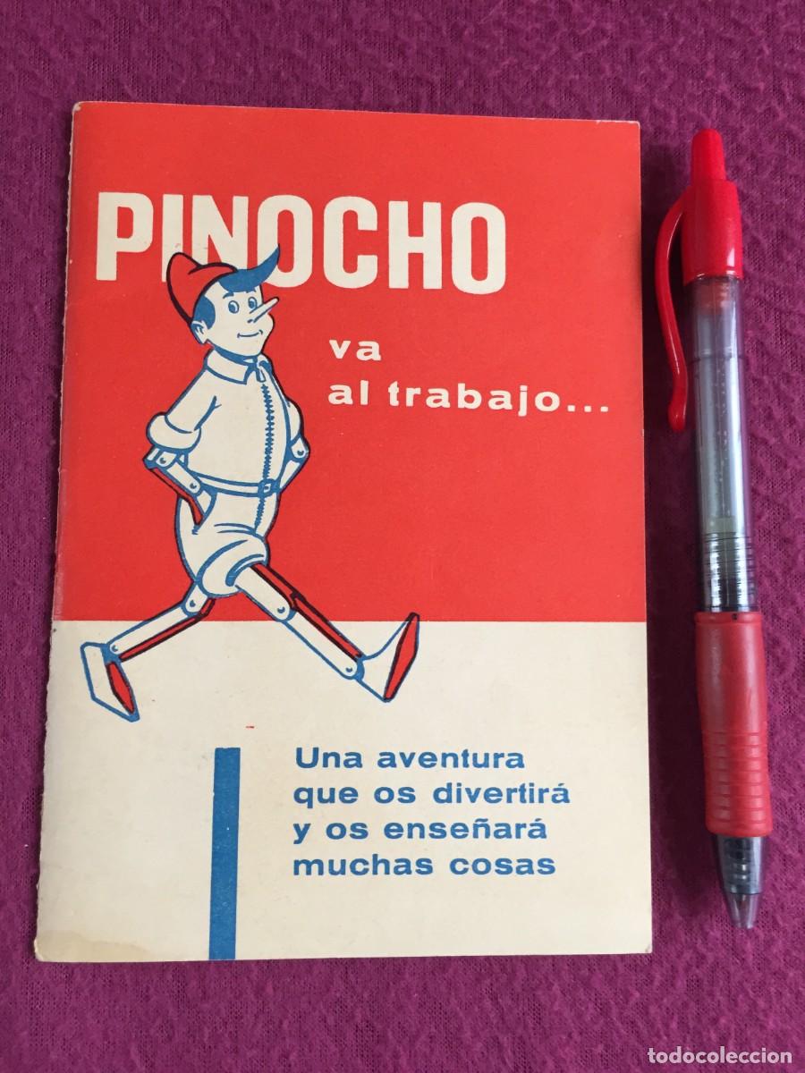 C&oacute;mics: PINOCHO VA AL TRABAJO --- Mutua Valenciana Sobre Accidentes de Trabajo 1962 ilustrado con pinocho