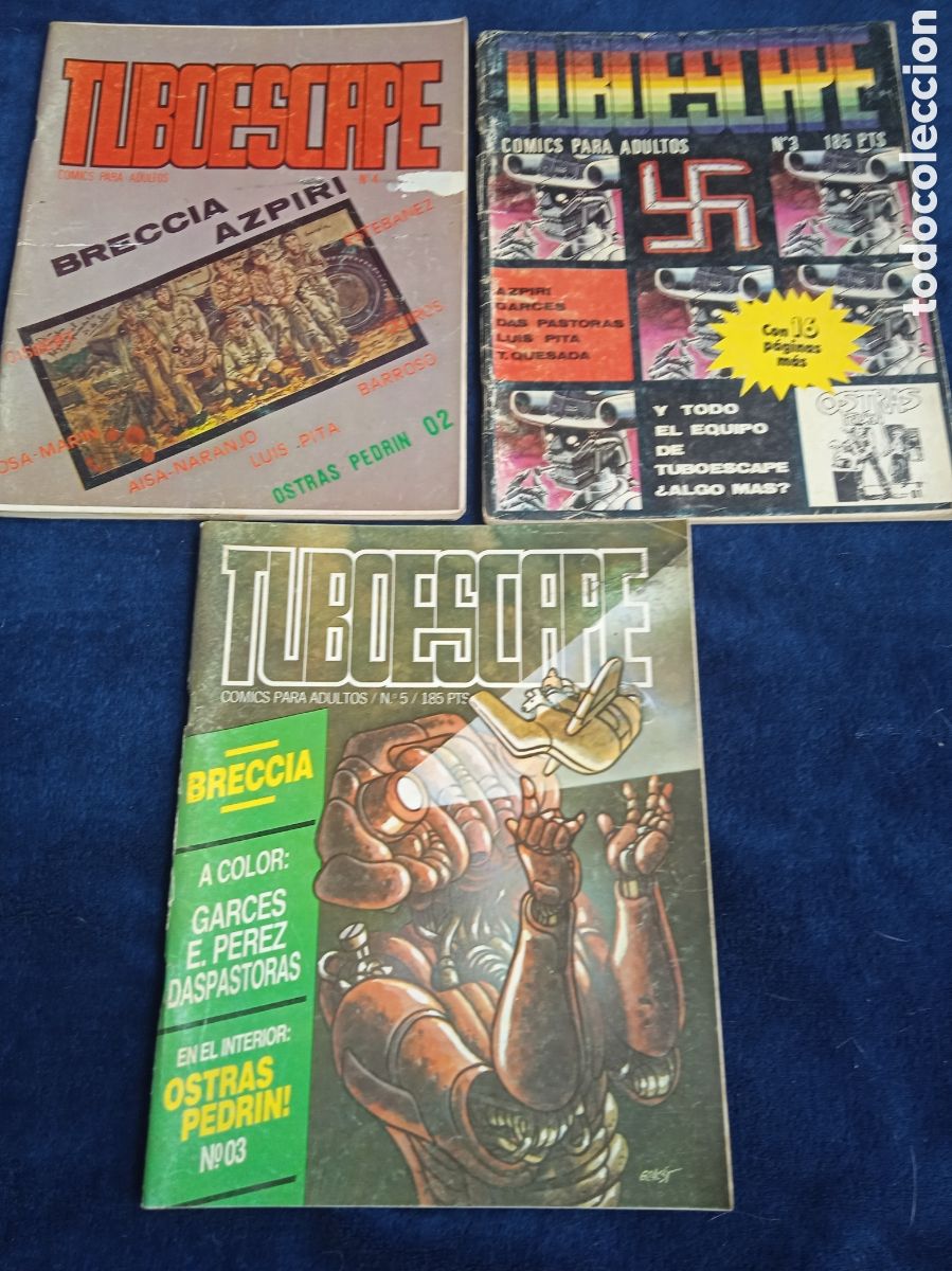 Comics: TUBOESCAPE N&ordm; 3, 4, 5 BRECCIA, DASPASTORAS, OTROS
