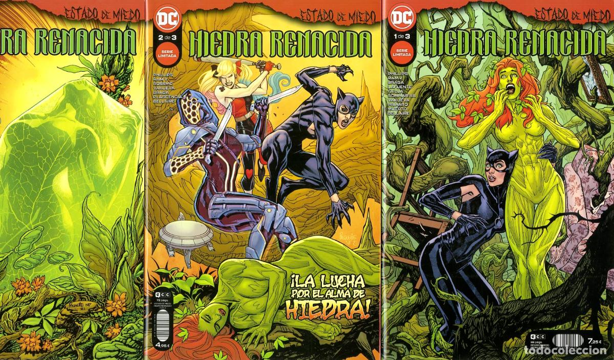 Comics: Hiedra Renacida Estado de Miedo / DC - Completa 3 num. (2022) - Phillips / Ram V / Braga / Lafuente