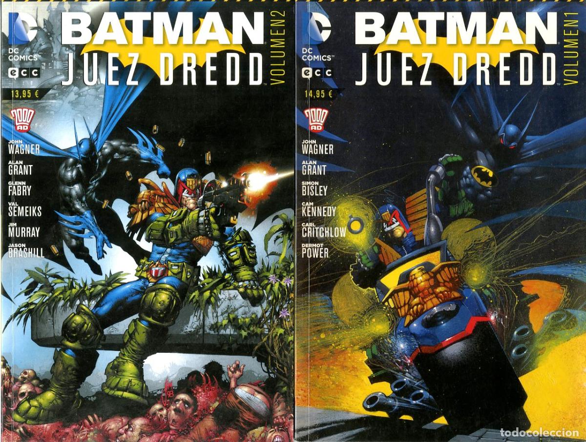 Comics: Batman Juez Dredd / DC - Completa 2 num. (2013) - Wagner / Grant / Bisley / Kennedy / Critchlow / Po