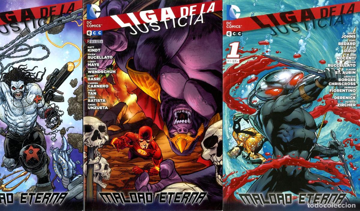 C&oacute;mics: Liga de la Justicia Maldad Eterna / DC - Completa 3 num. (2014) - Johns / Bedard / Didio / Nocenti /