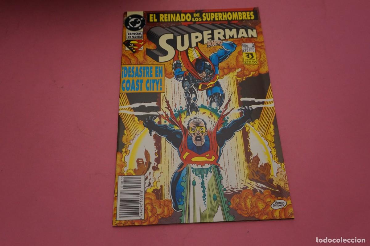 C&oacute;mics: AL/ DC - EDICIONES ZINCO - SUPERMAN N&ordm; 3 - EL REINADO DE LOS SUPERHOMBRES - DESASTRE EN COAST CITY!