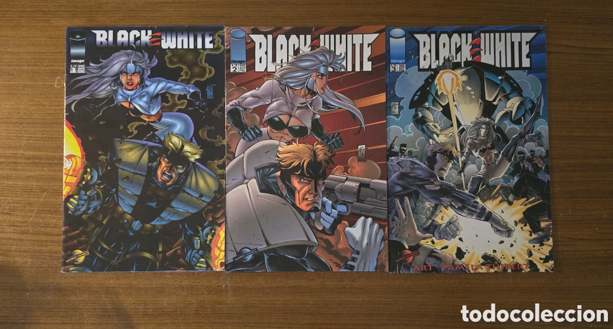 C&oacute;mics: BLACK WHITE, NUMEROS 1,2 Y 3,(IMAGE)