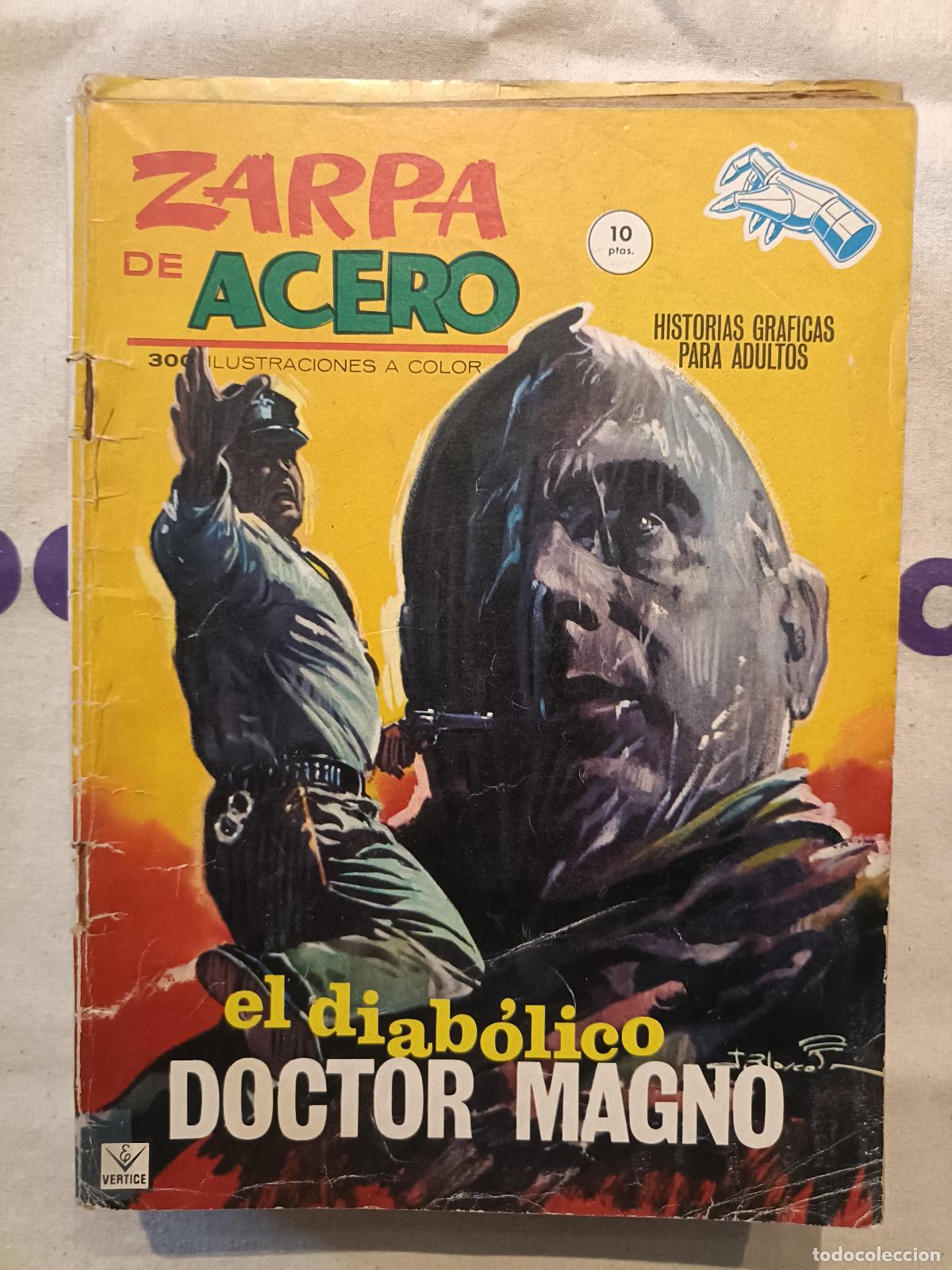 C&oacute;mics: Zarpa de Acero - El Diab&oacute;lico Doctor Magno, n&ordm; 7 -Ediciones V&eacute;rtice (Ciencia Ficci&oacute;n)