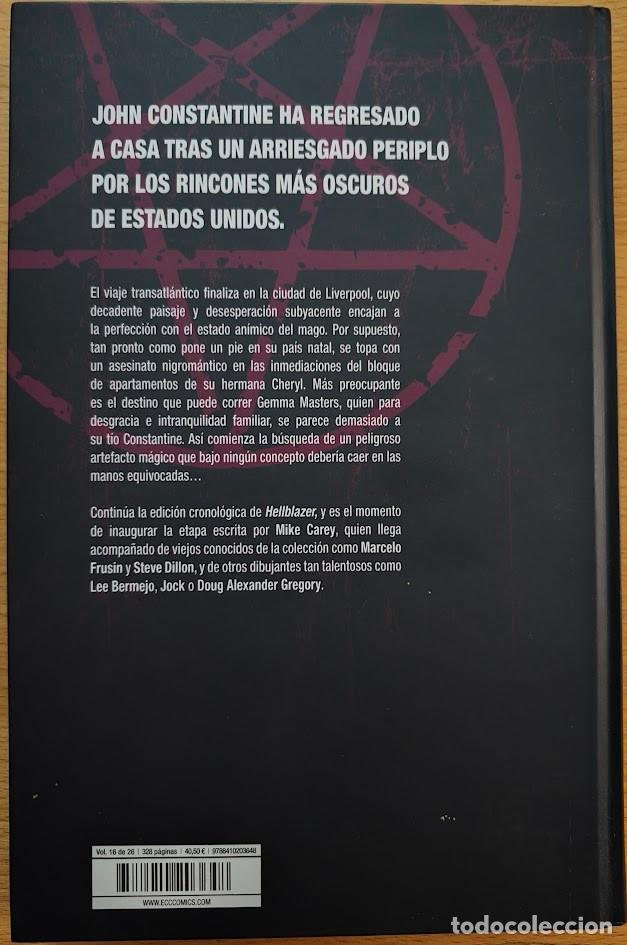 C&oacute;mics: JOHN CONSTANTINE HELLBLAZER VOLUMEN 16. MIKE CAREY. BLACK LABEL ECC - Foto 2