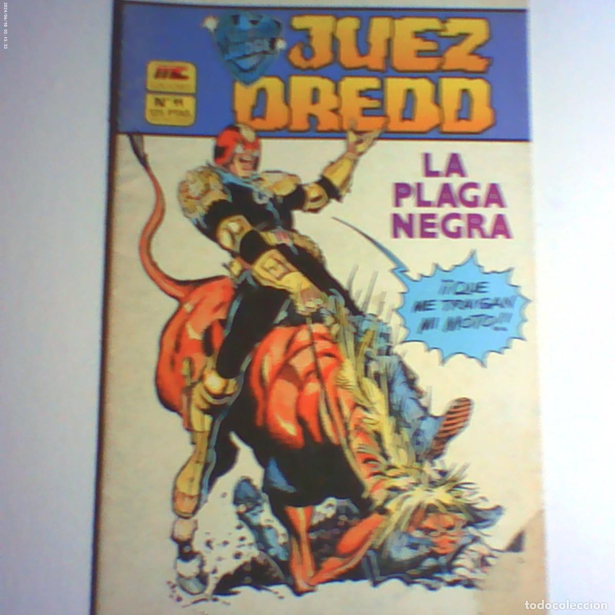 C&oacute;mics: juez dredo n&ordm; 11. la plaga negra. mc ediciones 1986 (alg&uacute;n defecto)