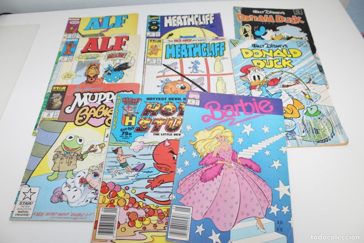C&oacute;mics: LOTE DE 9 COMIC EN INGLES - ALF - HOTSTUFF - DONALD DUCK - MUPPET - BARBIE - Foto 1