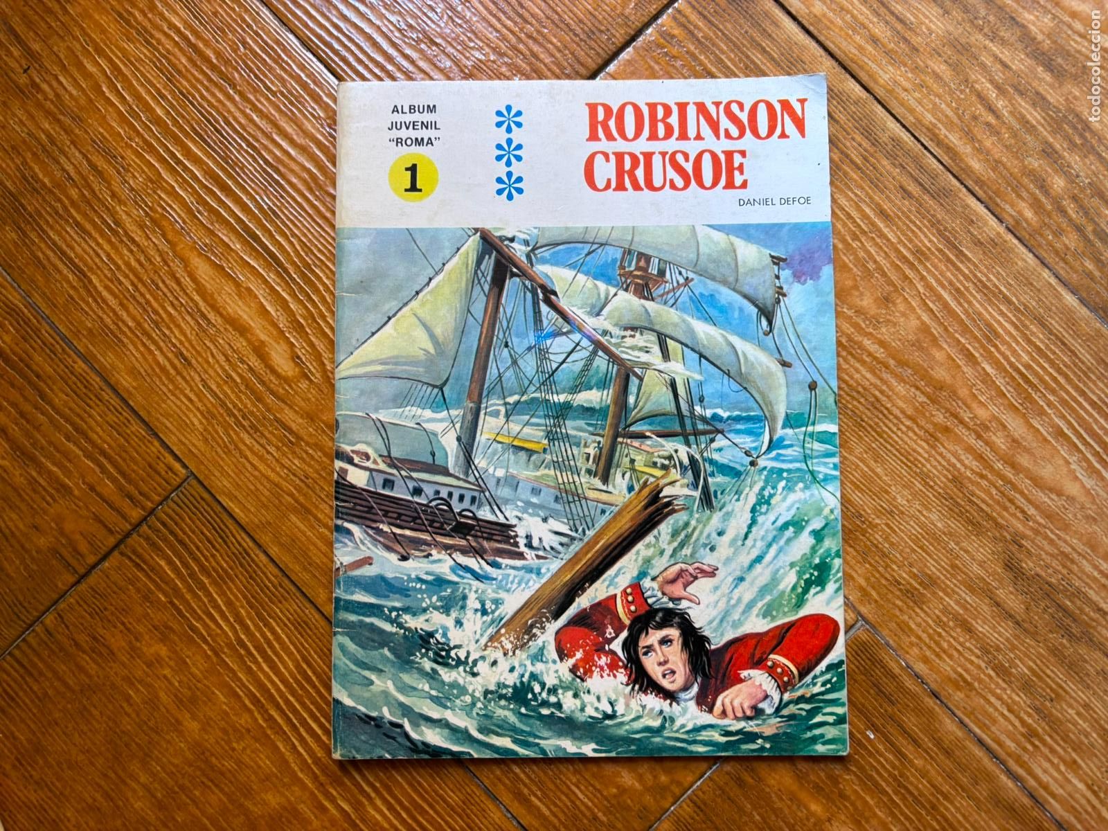 C&oacute;mics: BIBLIOTECA JUVENIL ROMA N&ordm; 1 ROBINSON CRUSOE 1970.