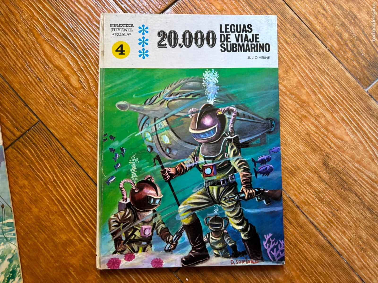 C&oacute;mics: BIBLIOTECA JUVENIL ROMA N&ordm; 4 20000 LEGUAS DE VIAJE SUBMARINO 1970 TAPA DURA