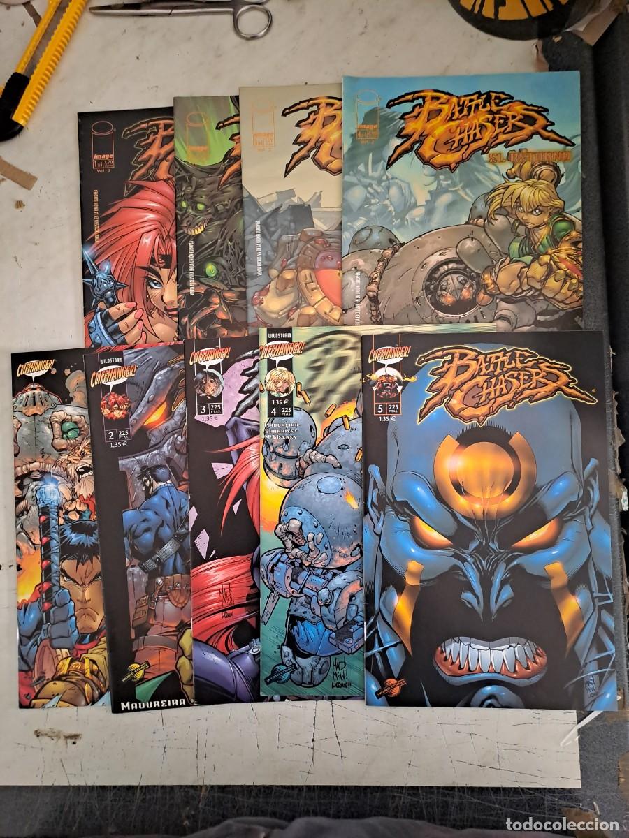 C&oacute;mics: Battle Chasers completa vol. 1 y 2, 9 n&uacute;meros, en muy buen estado Bolsa DA