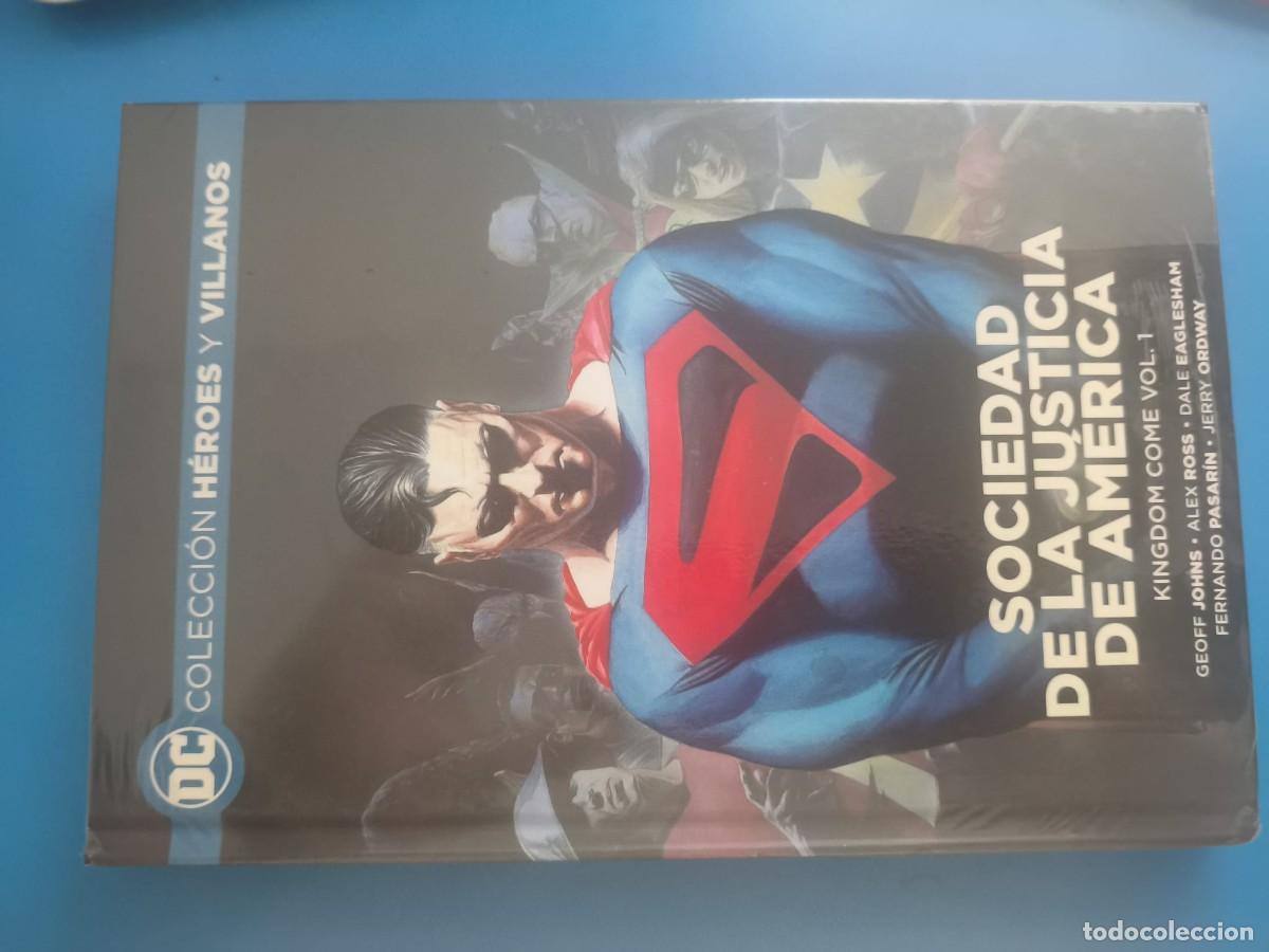 C&oacute;mics: Colecci&oacute;n H&eacute;roes y villanos 63 Sociedad de la Justicia de Am&eacute;rica: Kingdome come vol 1 Geoff Johns