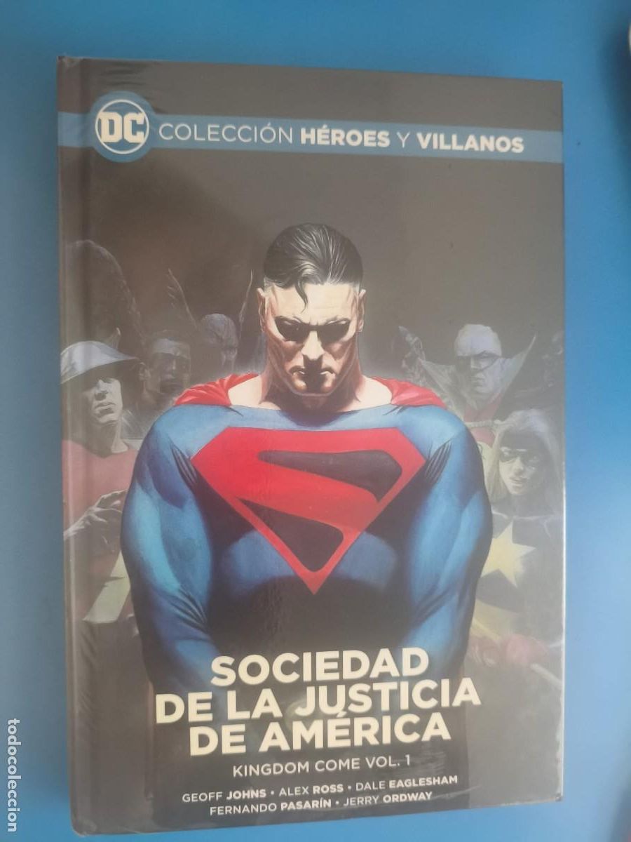 C&oacute;mics: Colecci&oacute;n H&eacute;roes y villanos 63 Sociedad de la Justicia de Am&eacute;rica: Kingdome come vol 1 ecc salvat