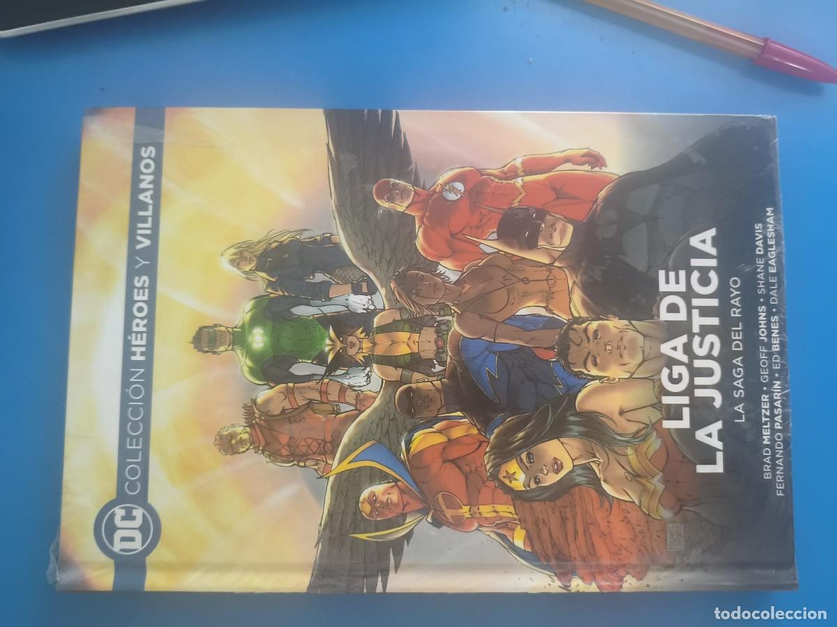 C&oacute;mics: Colecci&oacute;n H&eacute;roes y Villanos 56 Liga de la Justicia: La saga del rayo Geoff Johnns y Brad Meltzer