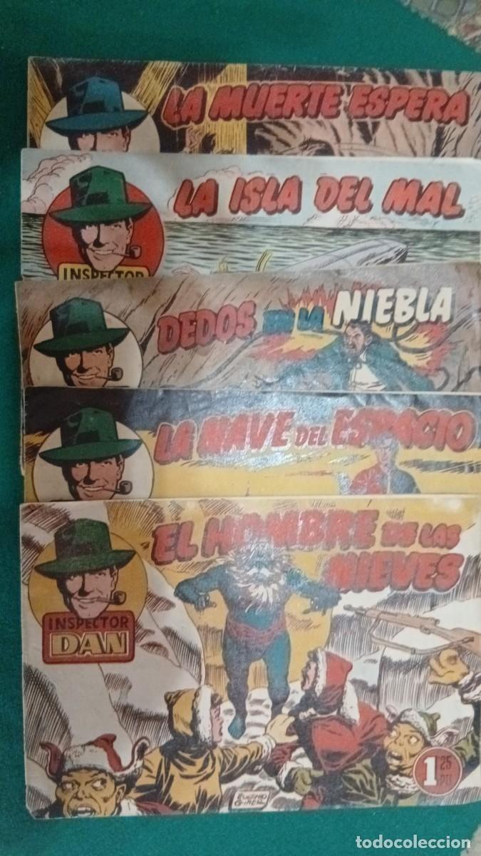 C&oacute;mics: Inspector Dan, los 5 ultimos numeros, en buen estado Bolsa JJ