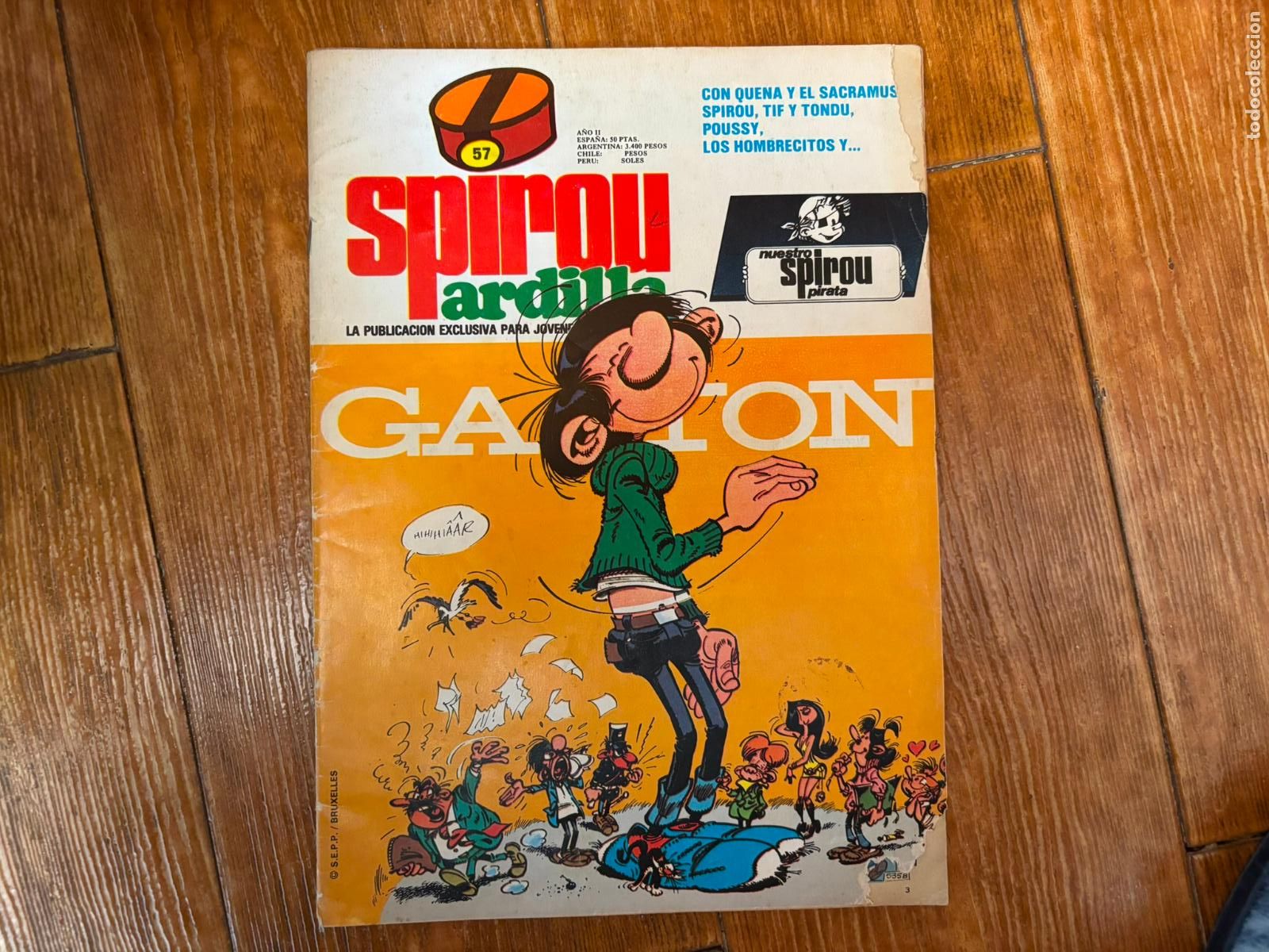 C&oacute;mics: SPIROU ARDILLA - N&ordm; 57 EDITORA MUNDIS, 1980