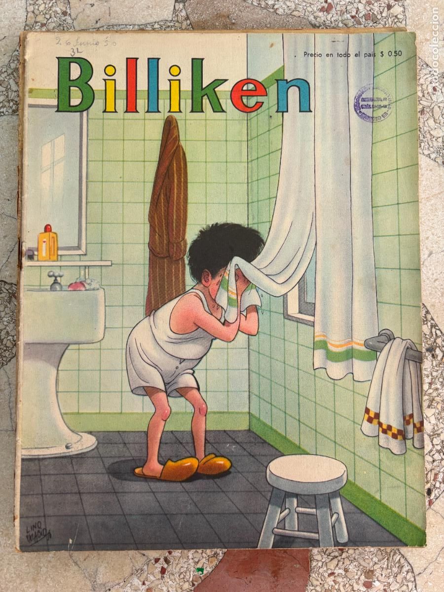 C&oacute;mics: BILLIKEN N&ordm; 1593 A&Ntilde;O 1950. PORTADA DE LINO PALACIO. FERNET-BRANCA.