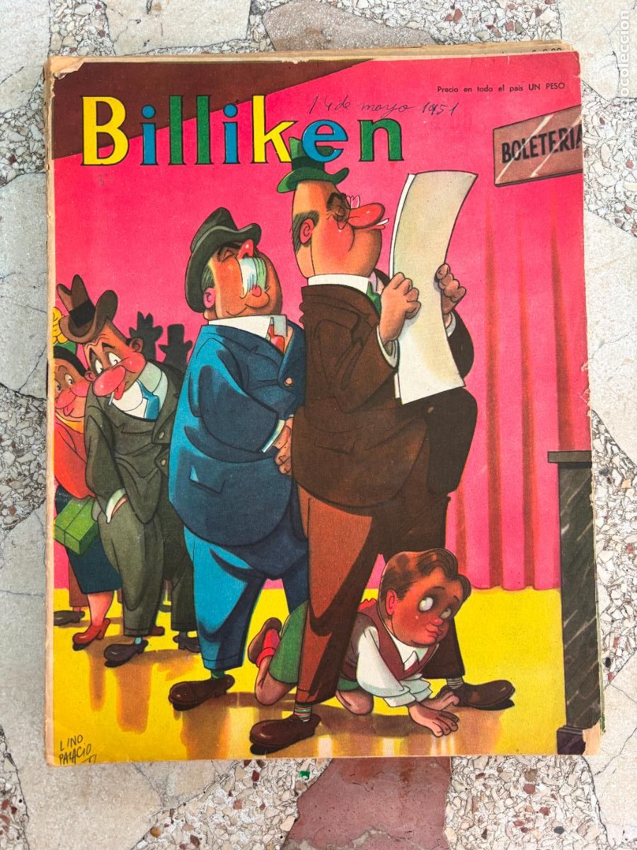 C&oacute;mics: BILLIKEN N&ordm; 1639 A&Ntilde;O 1951. PORTADA DE LINO PALACIO. LAS MALVINAS.