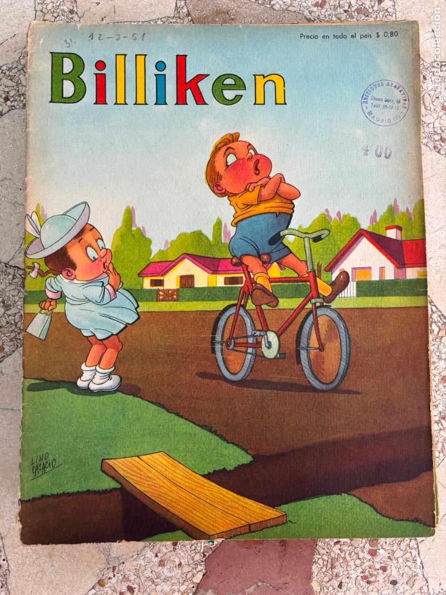 C&oacute;mics: BILLIKEN N&ordm; 1630 A&Ntilde;O 1951. EL HIJO DE LA SELVA. PORTADA DE LINO PALACIO
