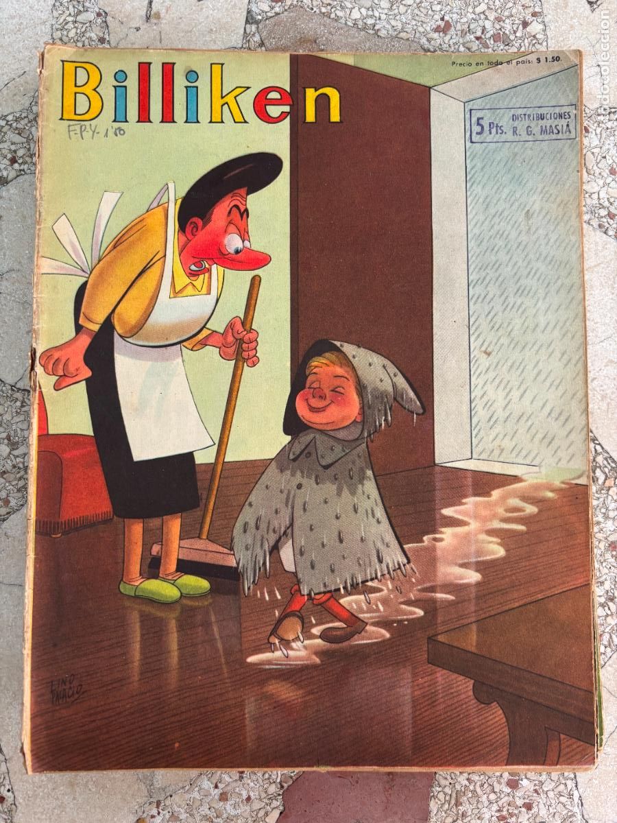 C&oacute;mics: BILLIKEN N&ordm; 1562 A&Ntilde;O 1949. OCALITO Y TUMBITA. PORTADA DE LINO PALACIO