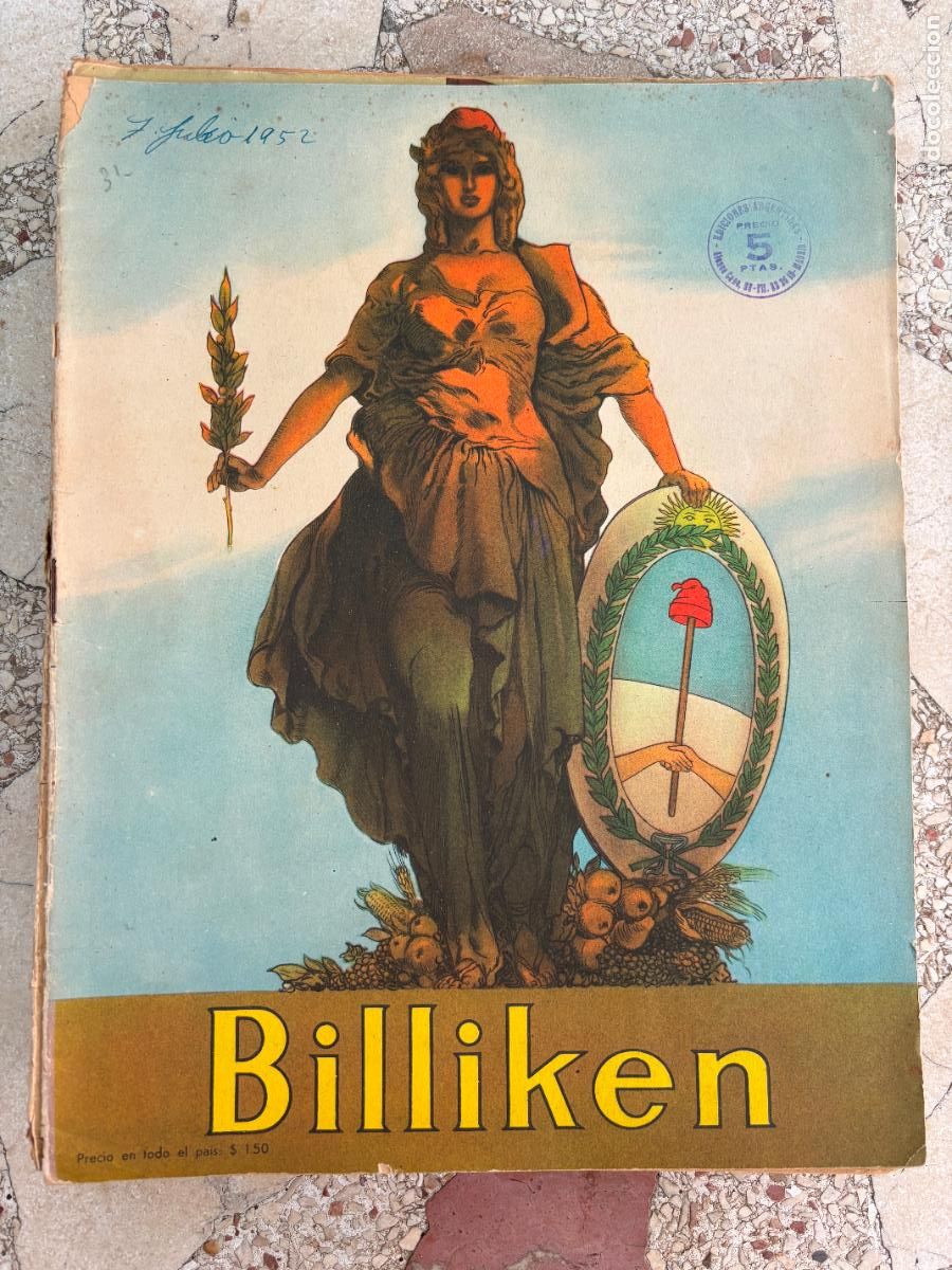 C&oacute;mics: BILLIKEN N&ordm; 1699 A&Ntilde;O 1952. LA CENICIENTA. CASITA DE TUCUM&Aacute;N. PORTADA DE LINO PALACIO