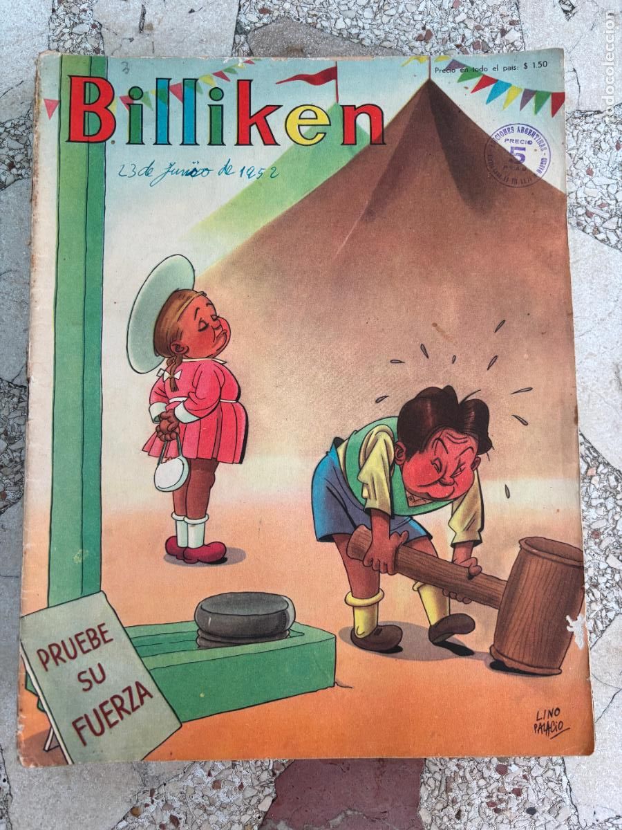 C&oacute;mics: BILLIKEN N&ordm; 1697 A&Ntilde;O 1952. EL ANILLO. AVENTURAS DE ODOLITO. PORTADA DE LINO PALACIO
