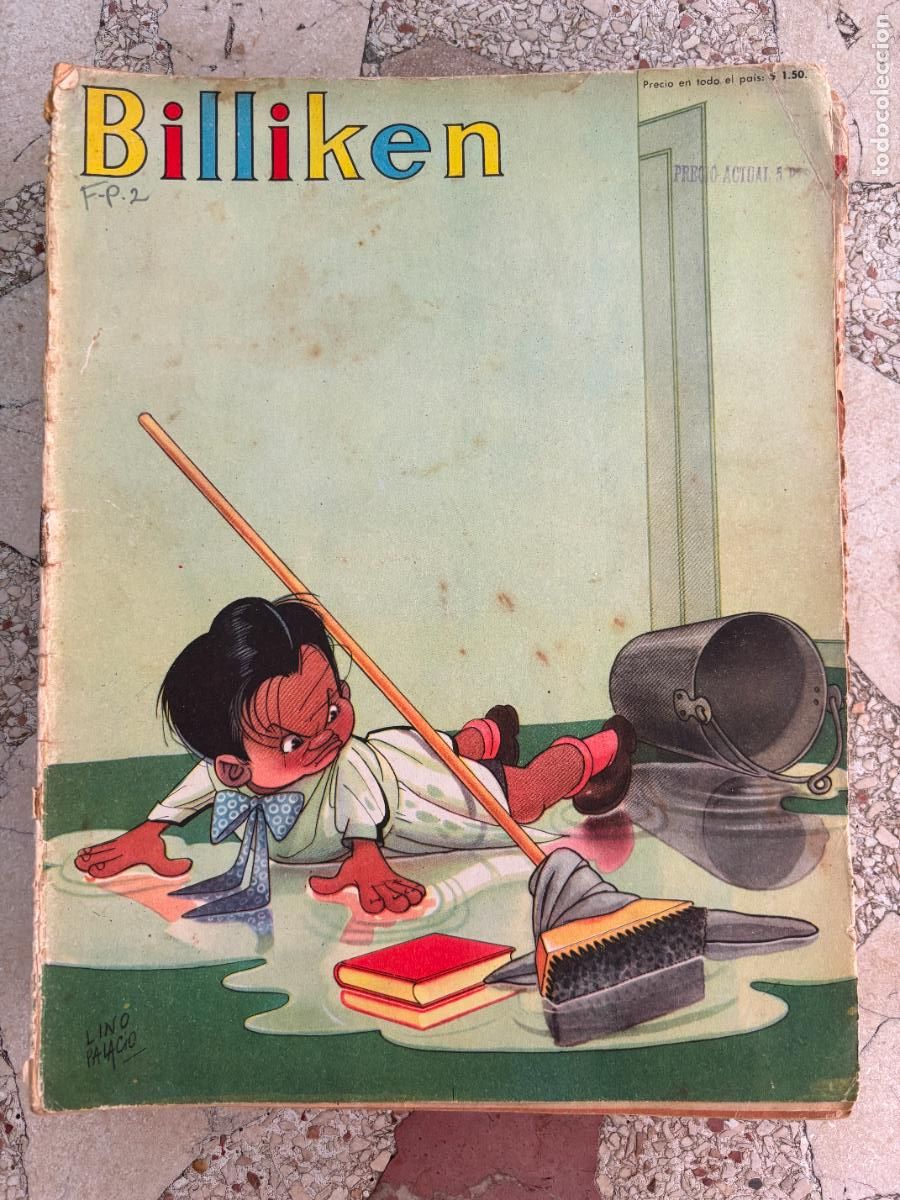 C&oacute;mics: BILLIKEN N&ordm; 1850 A&Ntilde;O 1955. PORTADA DE LINO PALACIO. EL PECECITO VOLADOR.