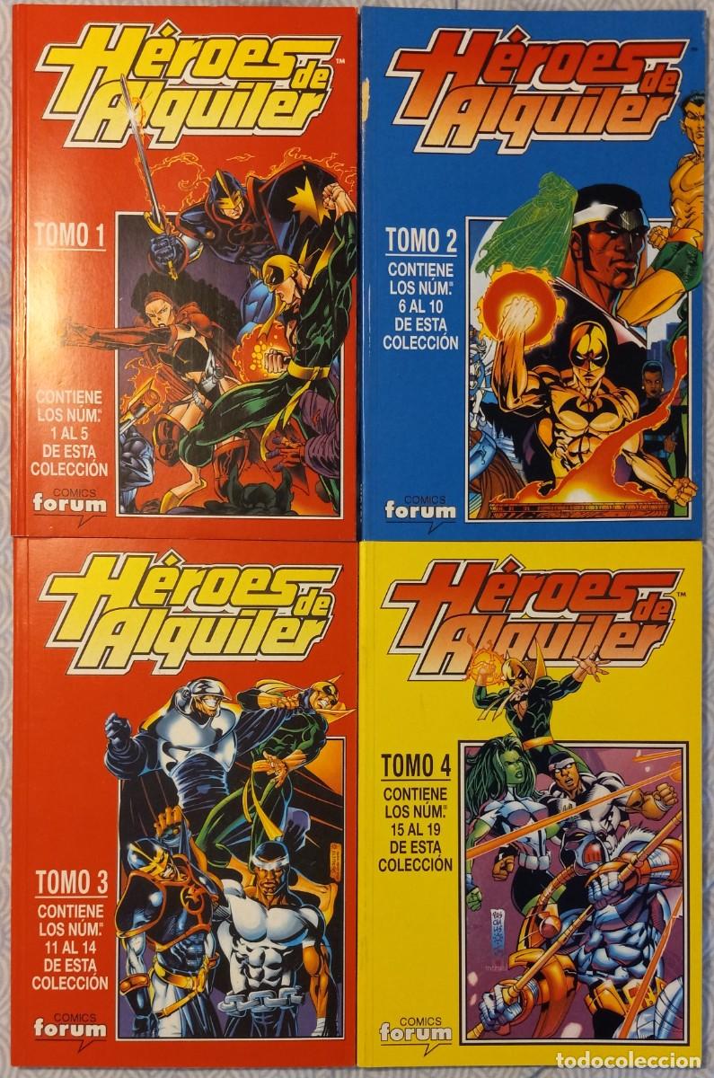 C&oacute;mics: Lote H&Eacute;ROES DE ALQUILER: 2 COLECCIONES MARVEL COMPLETAS - Foto 2