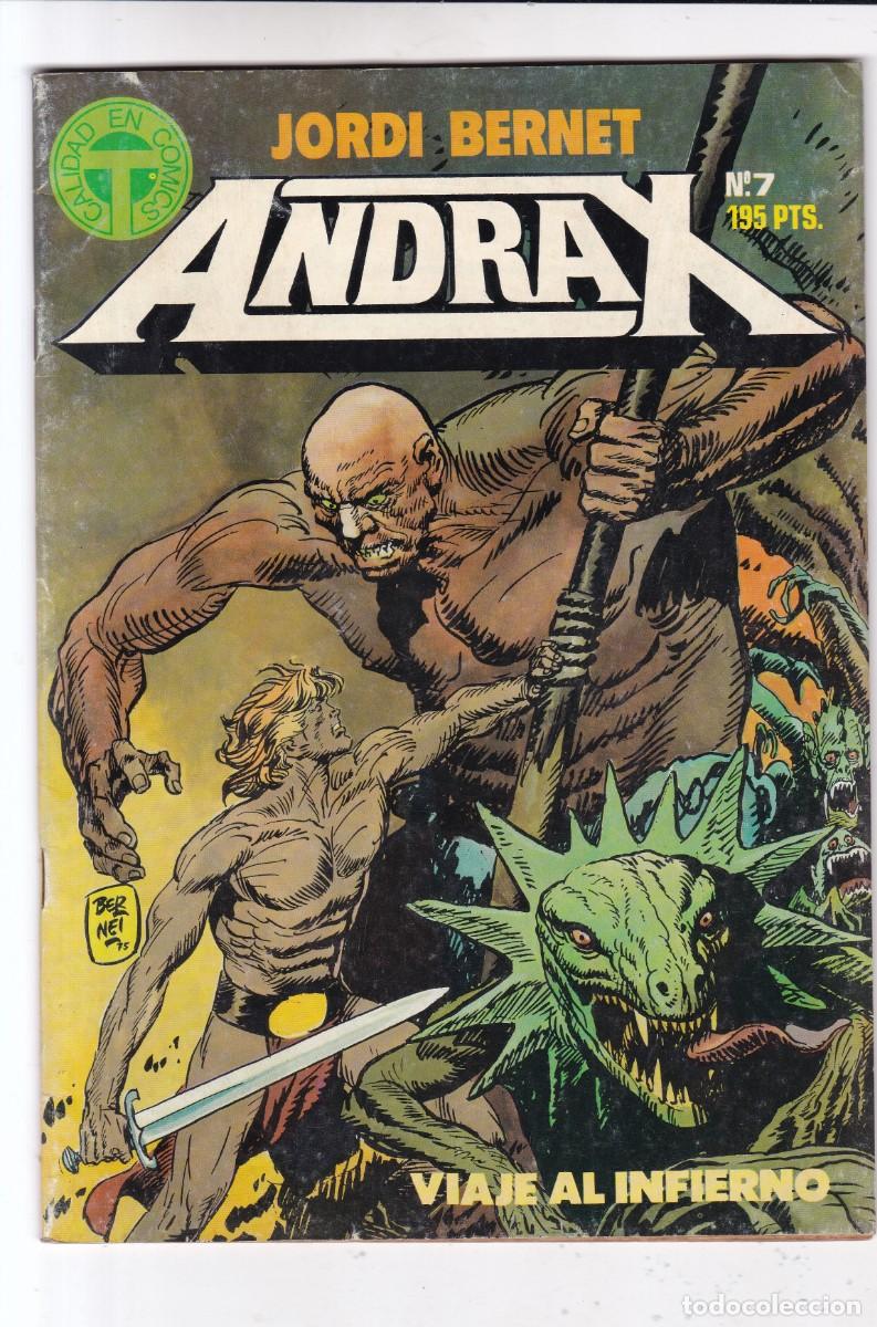 C&oacute;mics: andrax - viaje al infierno - toutain editor n&ordm; 7 / 1988