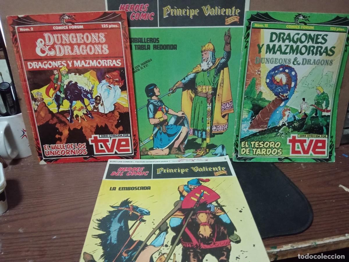 C&oacute;mics: Cuatro comics 2 Dragones y Mazmorras y 2 El Principe Valiente - Foto 1