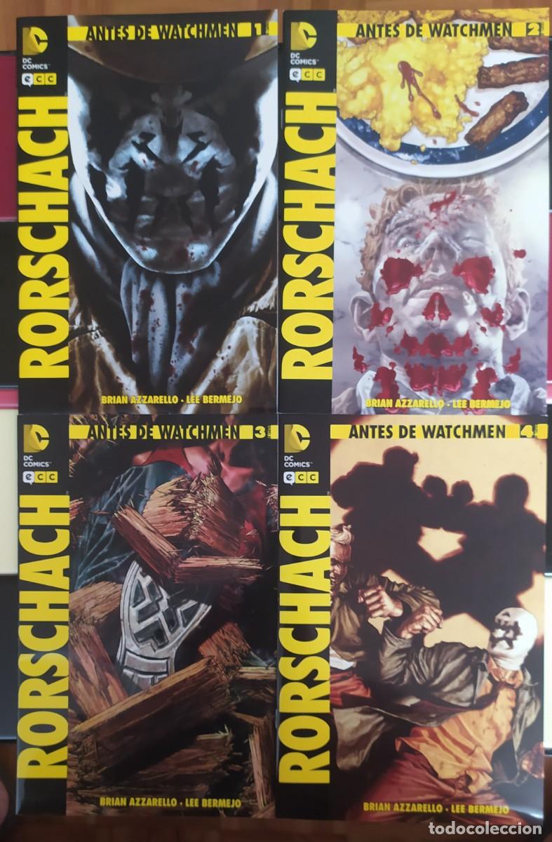 C&oacute;mics: Antes de Watchmen. Roschach 1 al 4 (completa) DC. ECC.