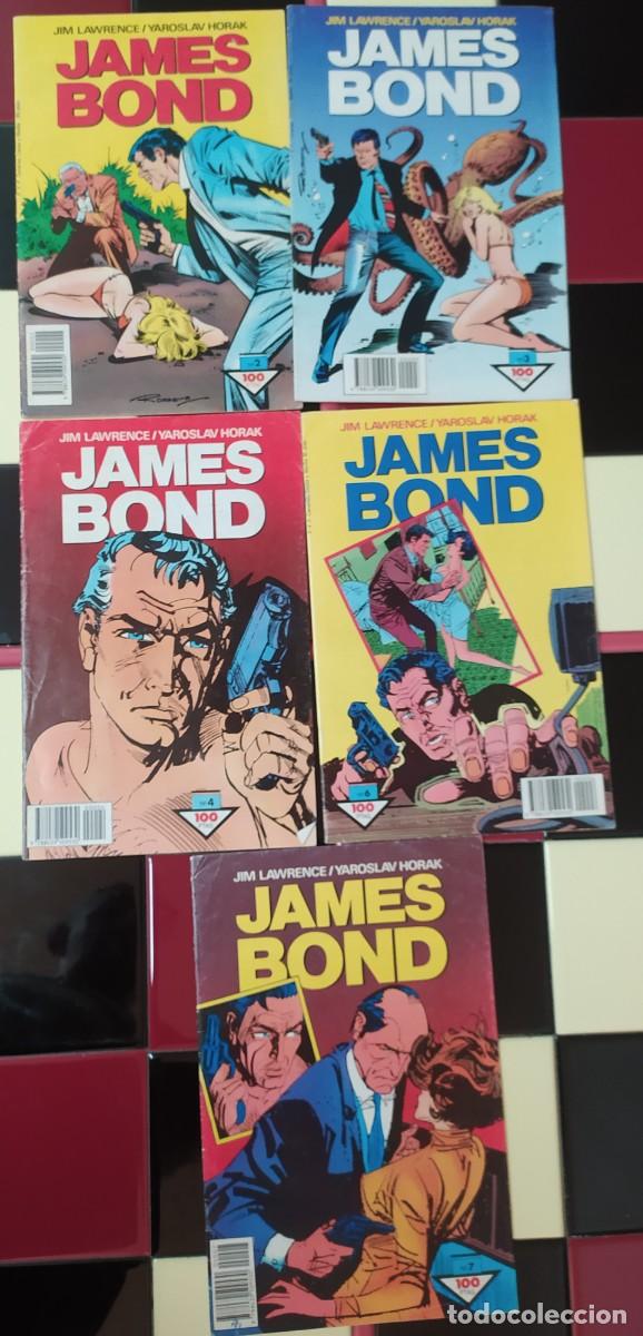 C&oacute;mics: James Bond 2,3,4,6 y 7. Planeta deagostini 1988. Blanco y negro