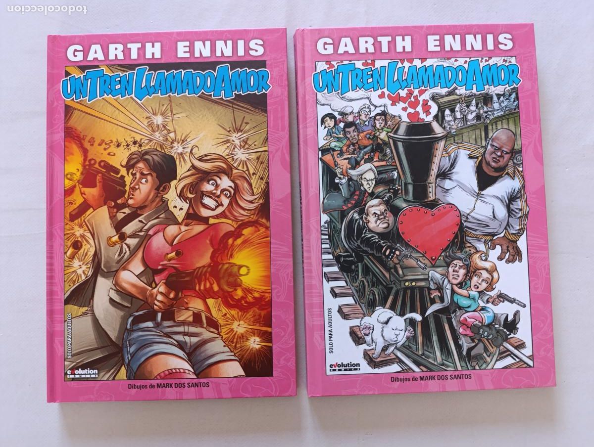 C&oacute;mics: UN TREN LLAMADO AMOR COMPLETA - TOMOS 1 Y 2 - GARTH ENNIS - EVOLUTION COMICS - TAPA DURA (EWw)