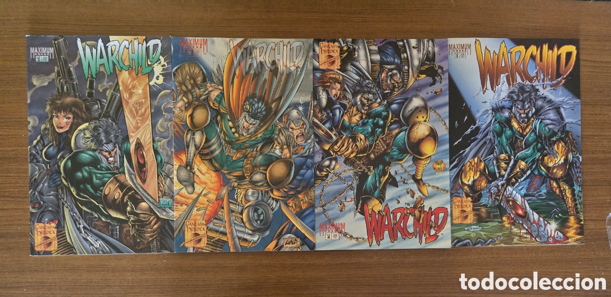 C&oacute;mics: WARCHILD,COMPLETA 4 EJEMPLARES,(MAXIMUM PRESS-FANTASIA HEROICA-WORLD COMICS)