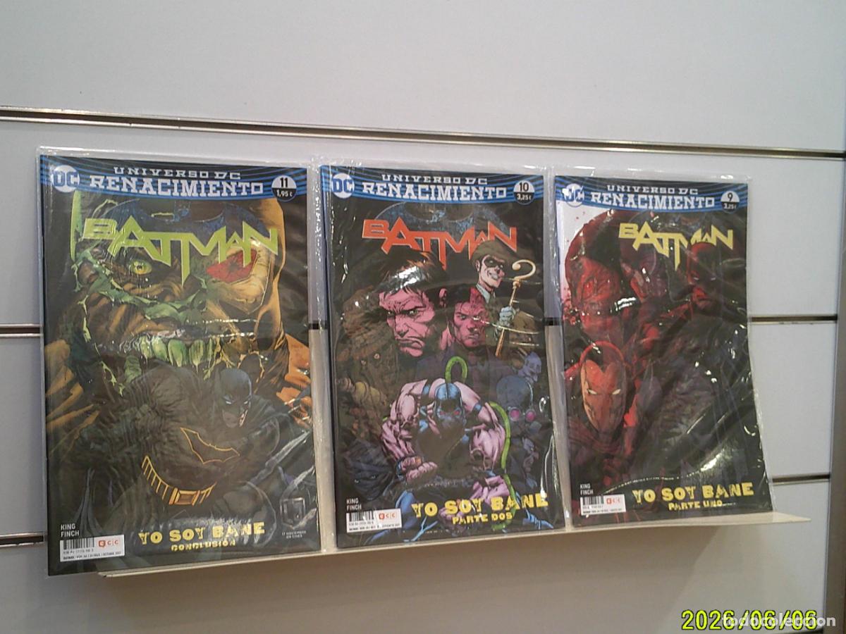 C&oacute;mics: BATMAN YO SOY BANE SAGA COMPLETA 3 NUMEROS 9-10 Y 11 UNIVERSO DC RENACIMIENTO - ECC
