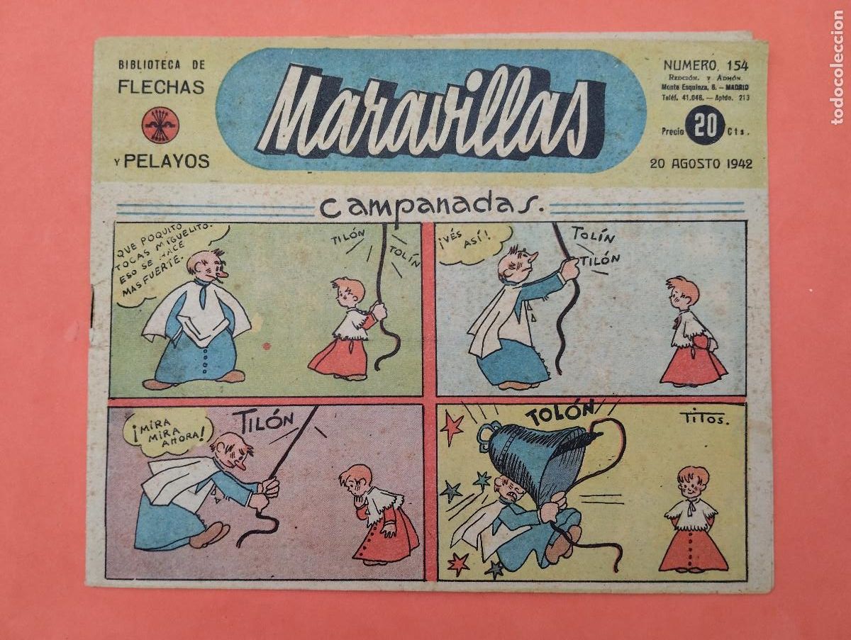 C&oacute;mics: MARAVILLAS &ndash; BIBLIOTECA DE FLECHAS Y PELAYOS NUMERO 154