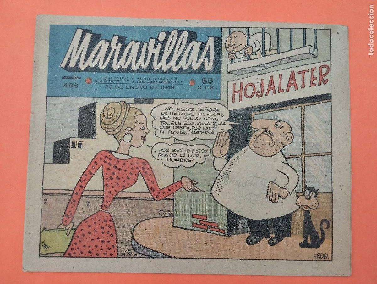 C&oacute;mics: MARAVILLAS N&ordm;488 TEBEO 1949