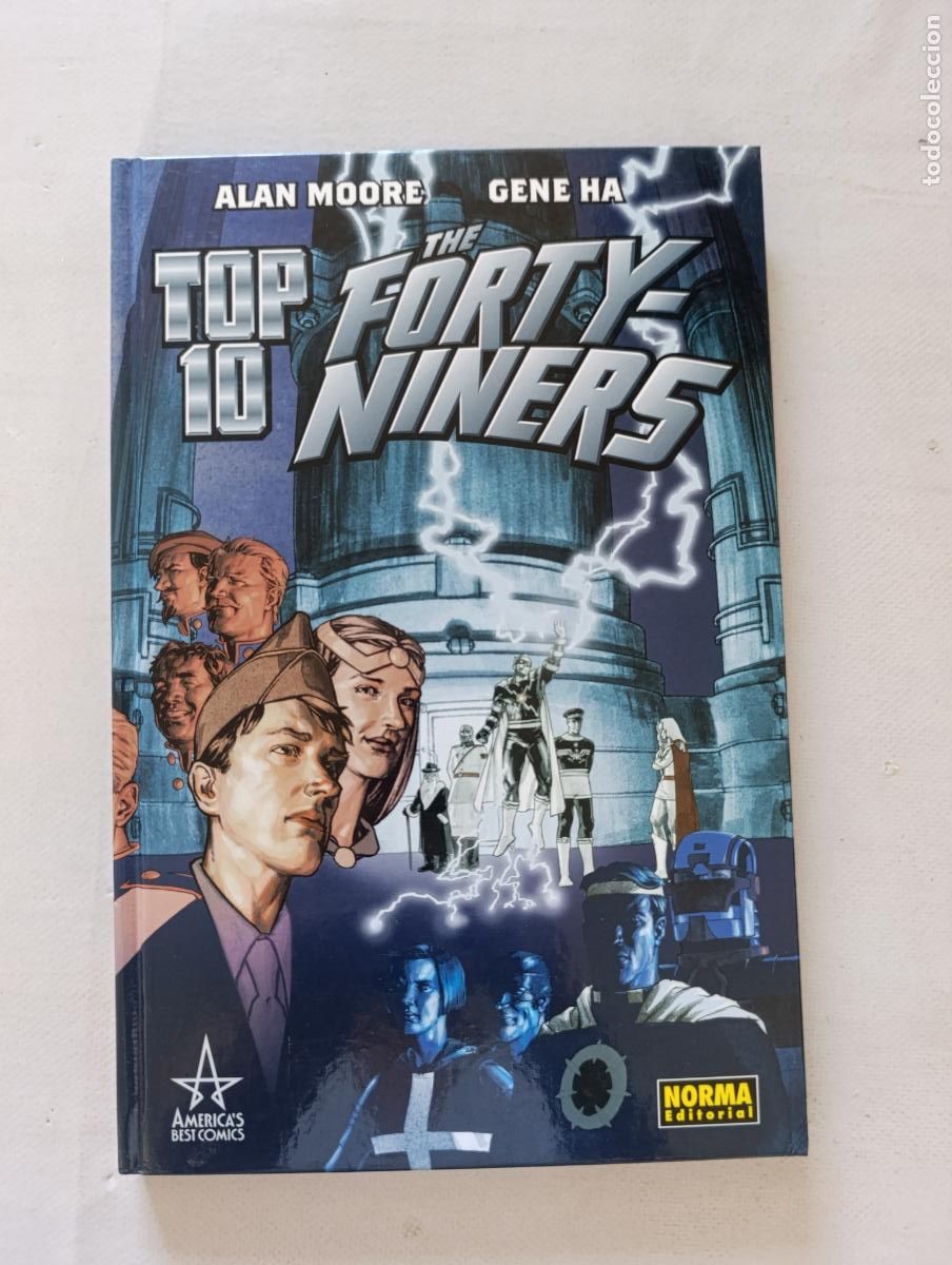 C&oacute;mics: TOP 10 THE FORTY-NINERS - ALAN MOORE, GENE HA - AMERICA'S BEST COMICS - NORMA - TAPA DURA (370w)
