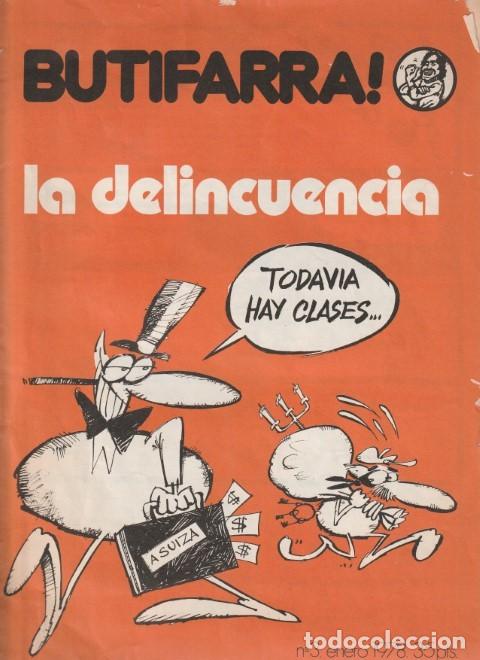 C&oacute;mics: BUTIFARRA N&ordm; 3 2&ordf; EPOCA LA DELINCUENCIA ENERO 1978