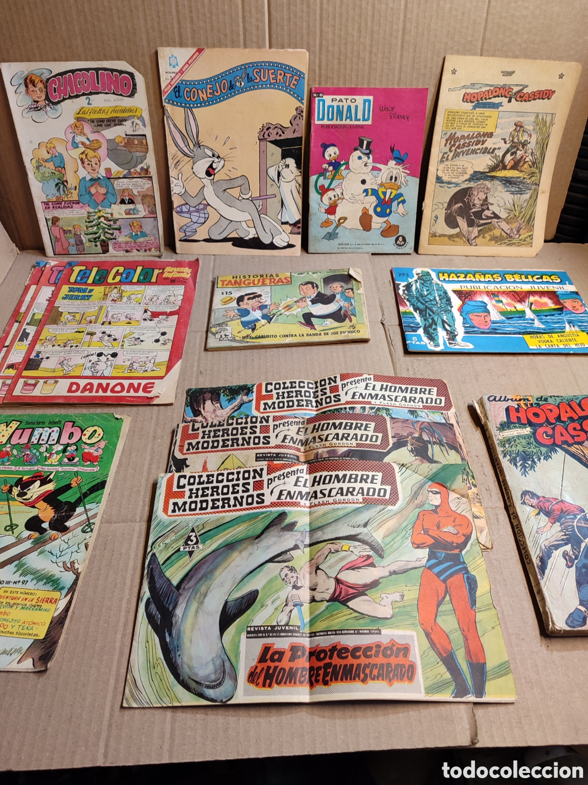 Comics: Lote comics varios.Hostorias tangueras,chicolino,Hopalong Cassidy,el conejo de la suerte..queromon