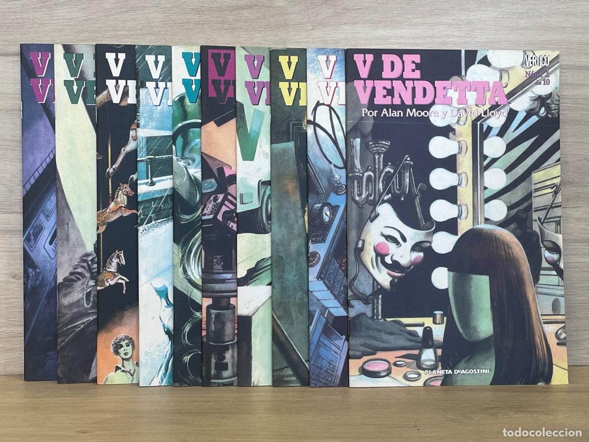 C&oacute;mics: V de Vendetta / Completa 10 n&uacute;meros / Alan Moore y David Lloyd / Planeta 1988