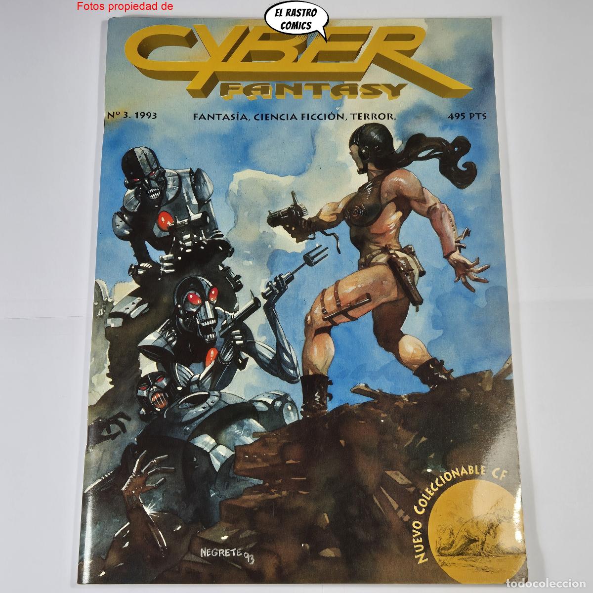 C&oacute;mics: Cyber Fantasy n&ordm; 3, fanzine, fantasia, ciencia ficci&oacute;n, terror, 1993, relatos, cine, ilustraci&oacute;n