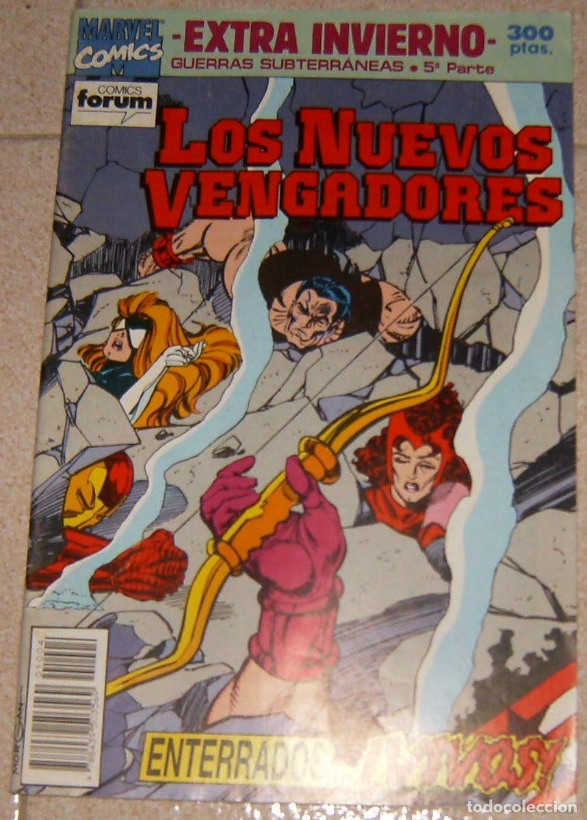 Comics: LOS NUEVOS VENGADORES . EXTRA INVIERNO 1992 . GUERRAS SUBTERRANEAS 5 a PARTE . FORUM