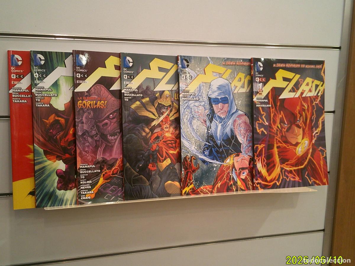 C&oacute;mics: LOTE 6 TOMOS DE FLASH N&ordm; 1-2-3-4-5 Y 6 DC - ECC OFERTA (ANTES 56,25&euro;)