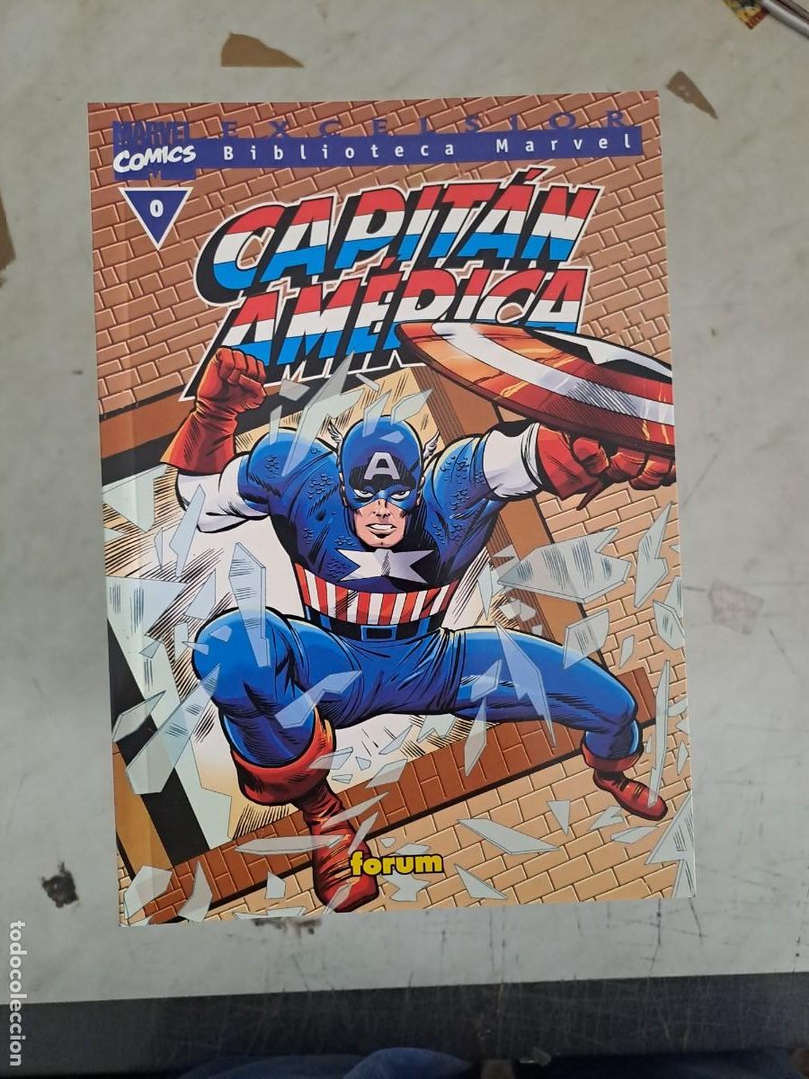 C&oacute;mics: Biblioteca Marvel, Capit&aacute;n America completa 21 n&uacute;meros, F&oacute;rum en muy buen estado Bolsa DA